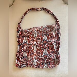 Free People - Bohemian Red and Blue Patterned Bag